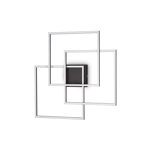 FRAME PL QUADRATO NERO 3000K