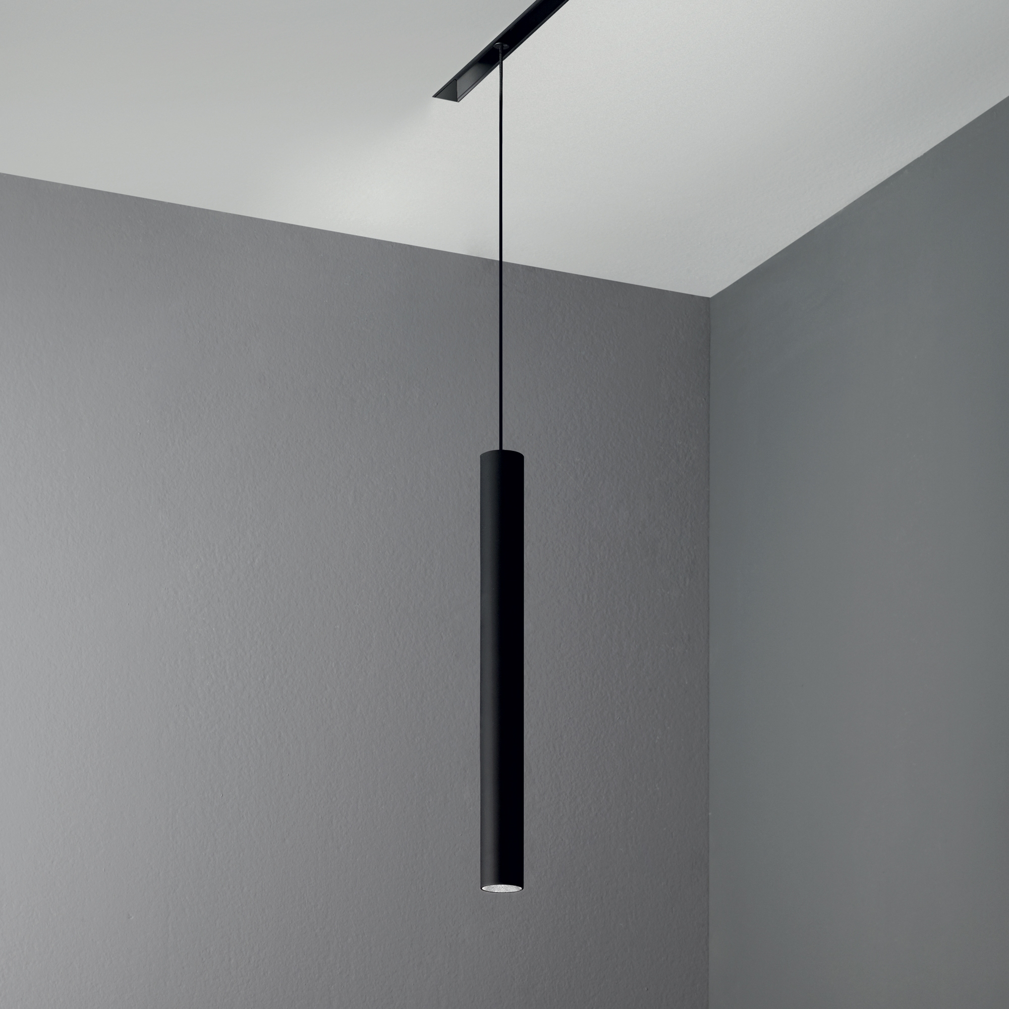 EGO PENDANT TUBE 12W 3000K ON-OFF BK