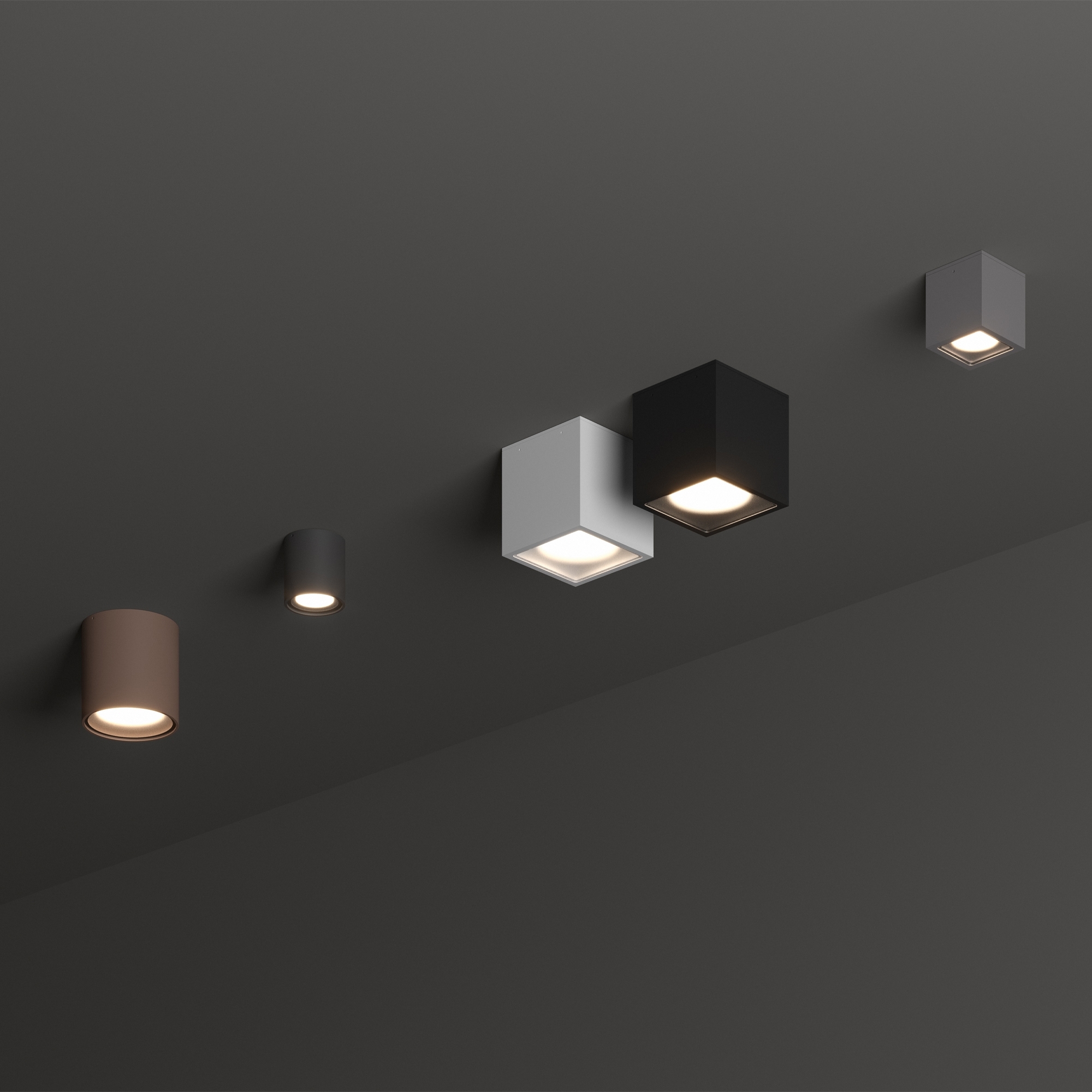 TECHO PL1 D09 ROUND NERO