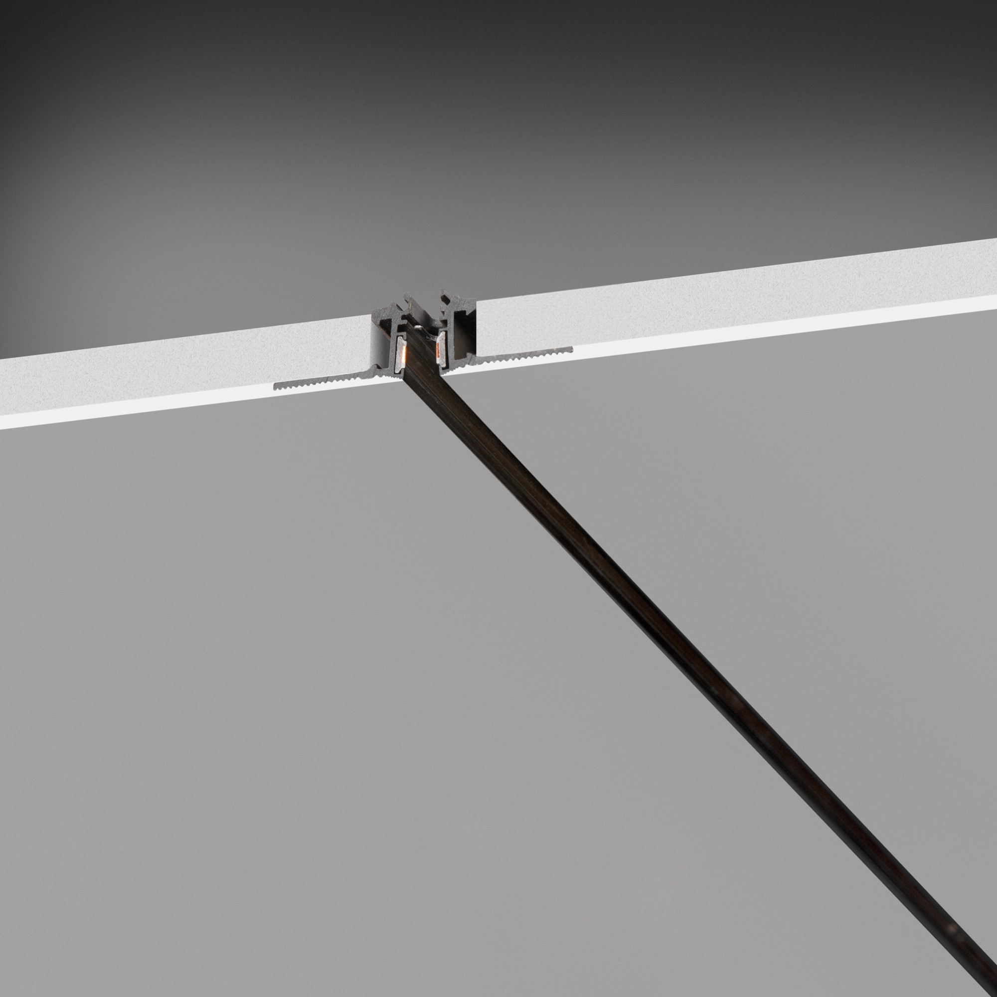 DEVA PROFILE RECESSED EASY 2000 mm BK