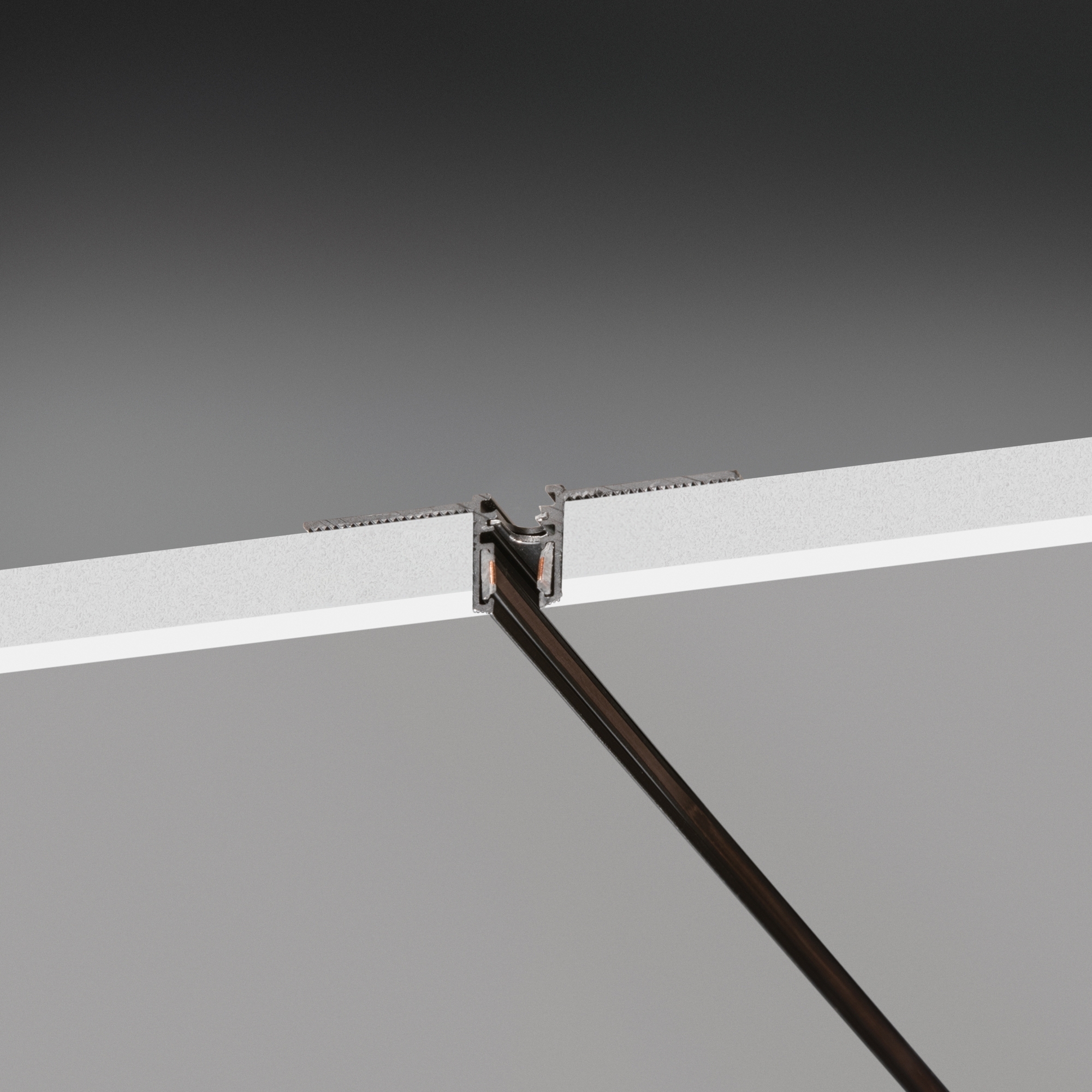 DEVA PROFILE RECESSED 1000 mm BK