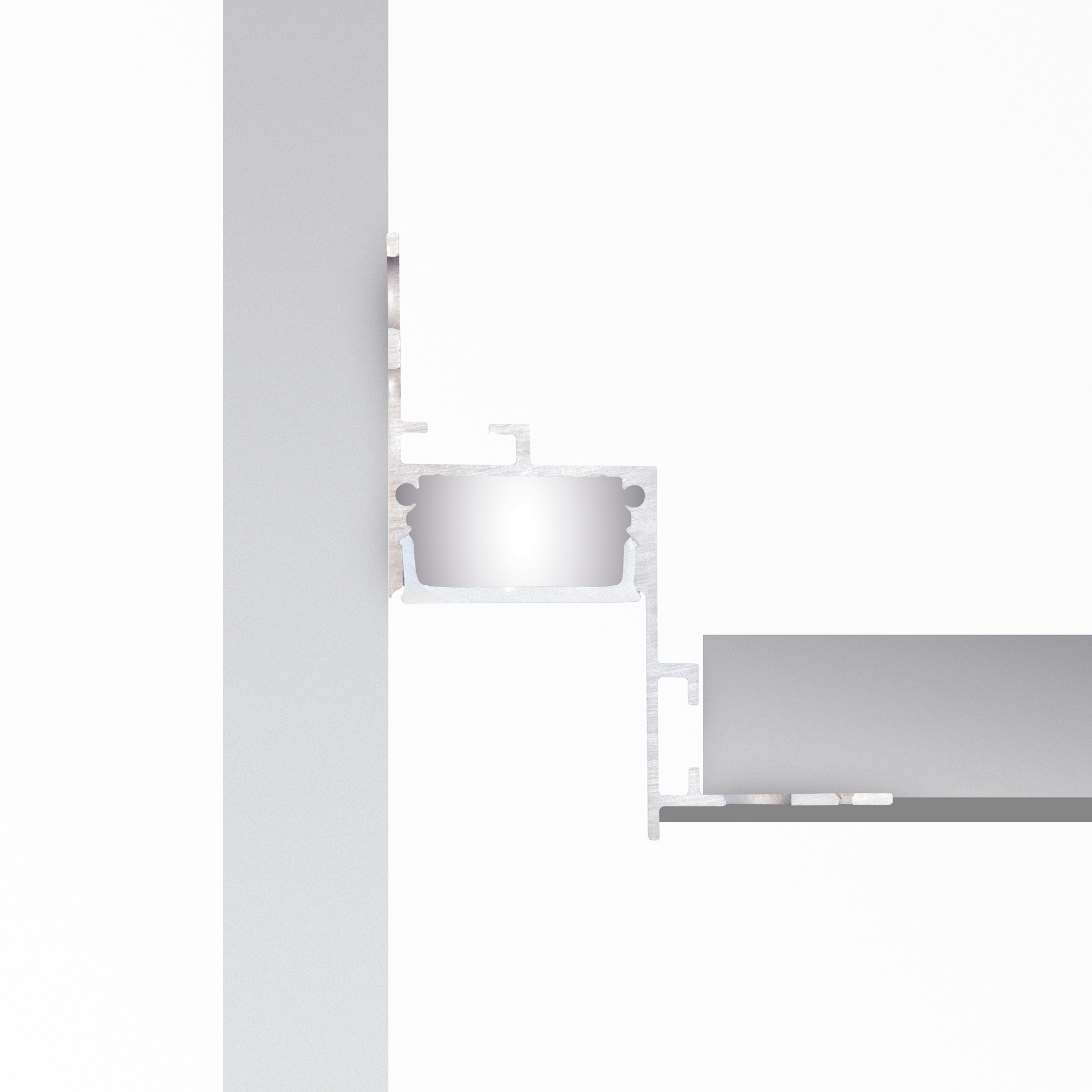 SLOT REC TRIMLESS D43XD51 3000 mm AL