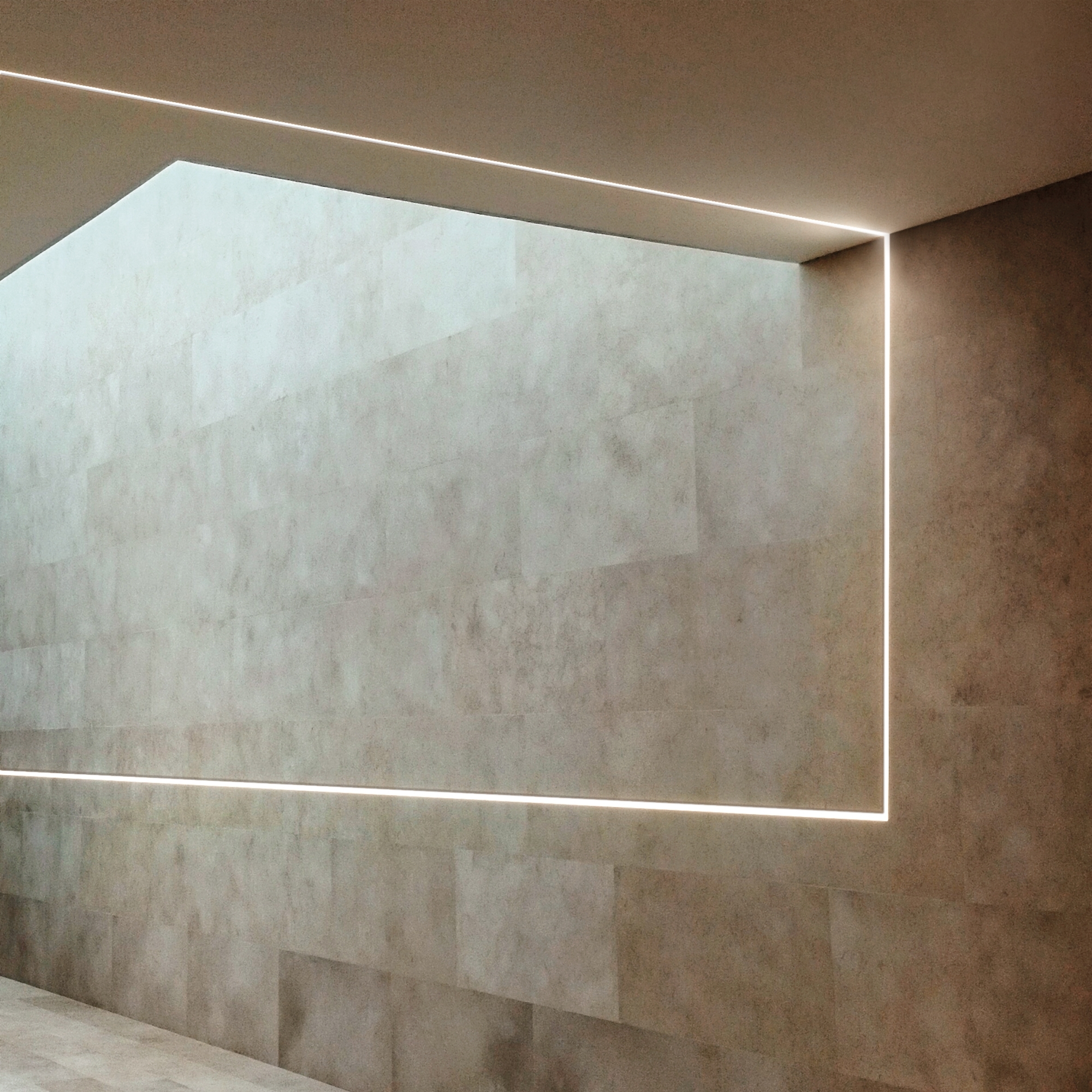 SLOT REC TRIMLESS D65XD14 2000 mm AL