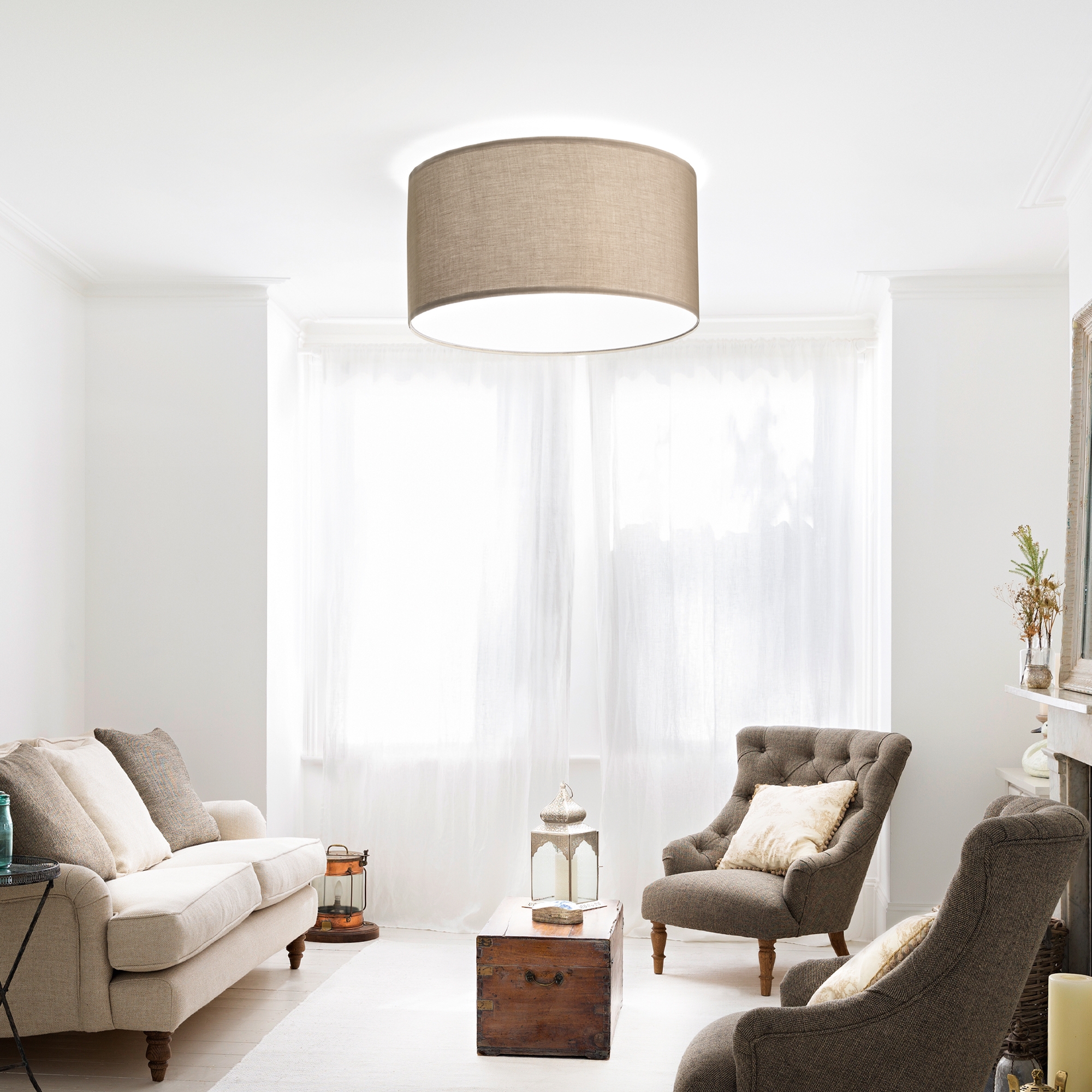 SET UP PARALUME CILINDRO D70 BEIGE
