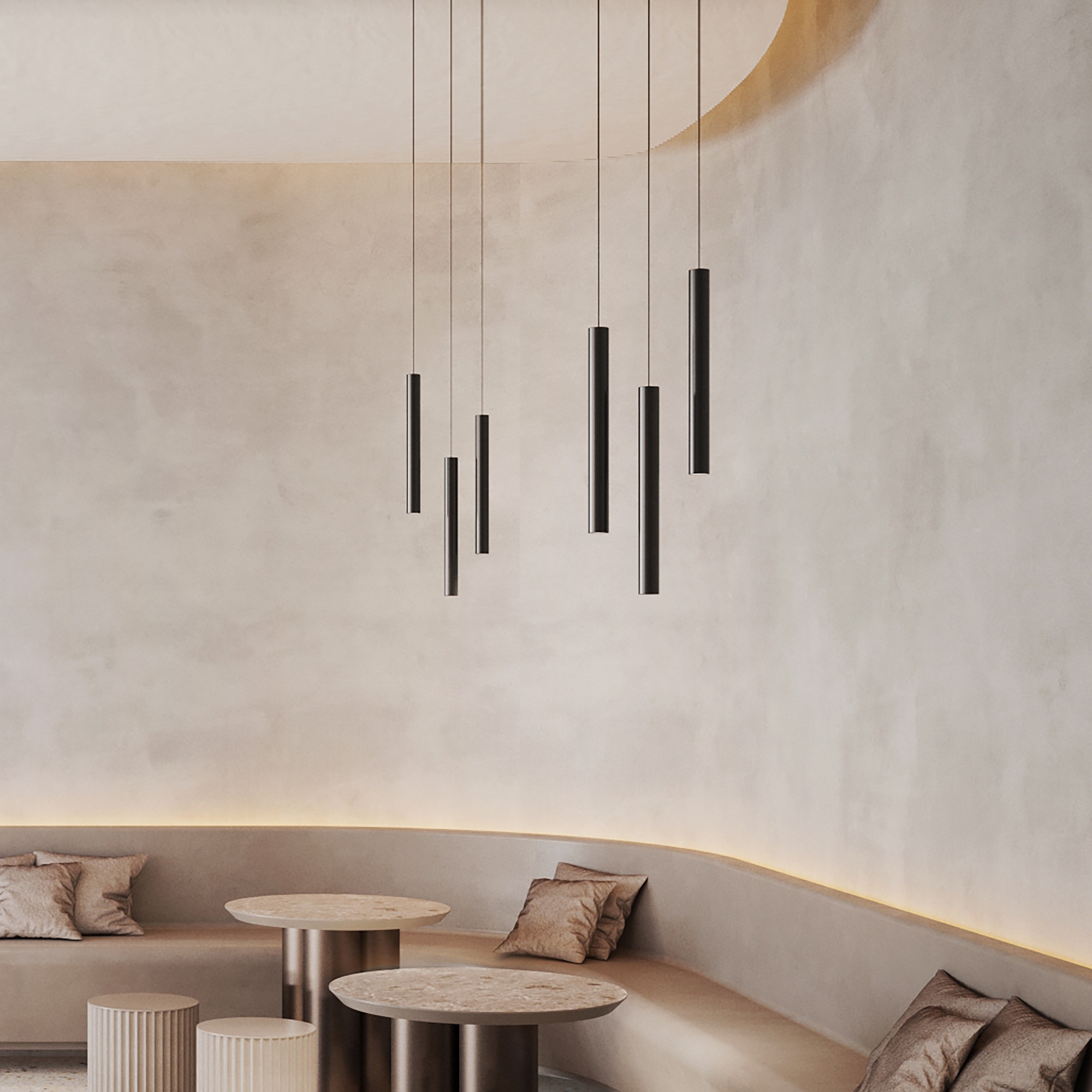 EGO PENDANT TUBE 12W 3000K 1-10V BI