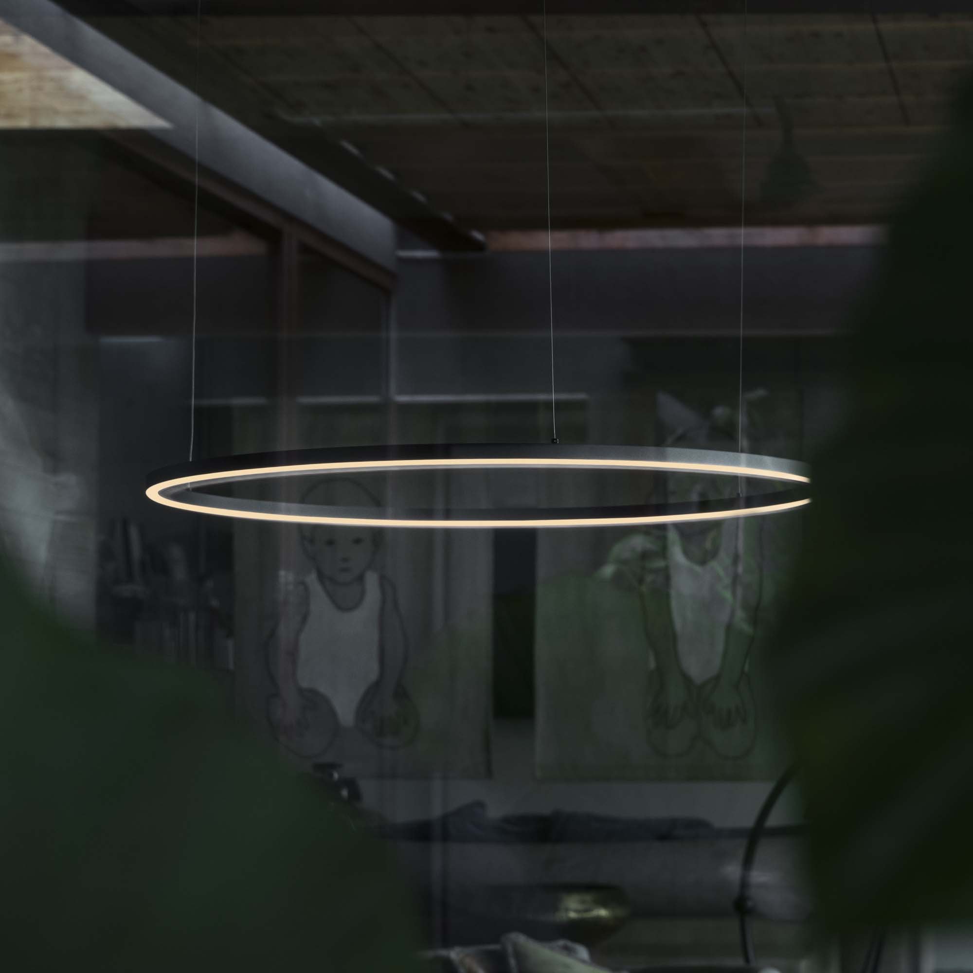 ORACLE SLIM SP D090 ROUND 4000K DALI BK