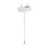 EGO KIT SINGLE STEEL CABLE 2 MT + CEILING CUP WH