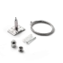 FLUO KIT SINGLE STEEL CABLE 2 MT