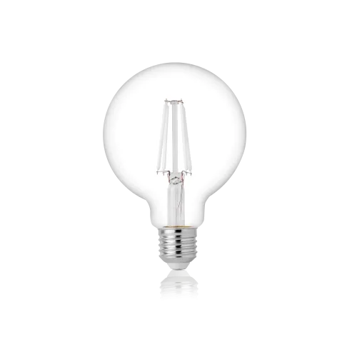 E27 GLOBO D95 FILAMENT 4W 3000K CRI80 BIANCO