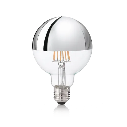 E27 GLOBO D095 08W 3000K CRI80 CROMO