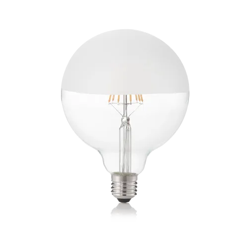 E27 GLOBO D125 08W 3000K CRI80 SATIN MEZZA