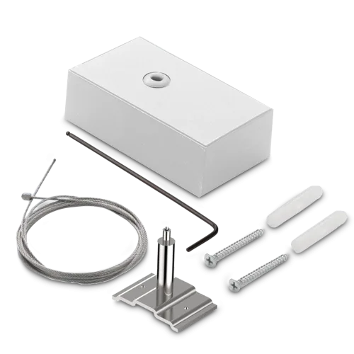 FLUO ROSONE CON KIT SOSPENSIONE 2 MT BIANCO