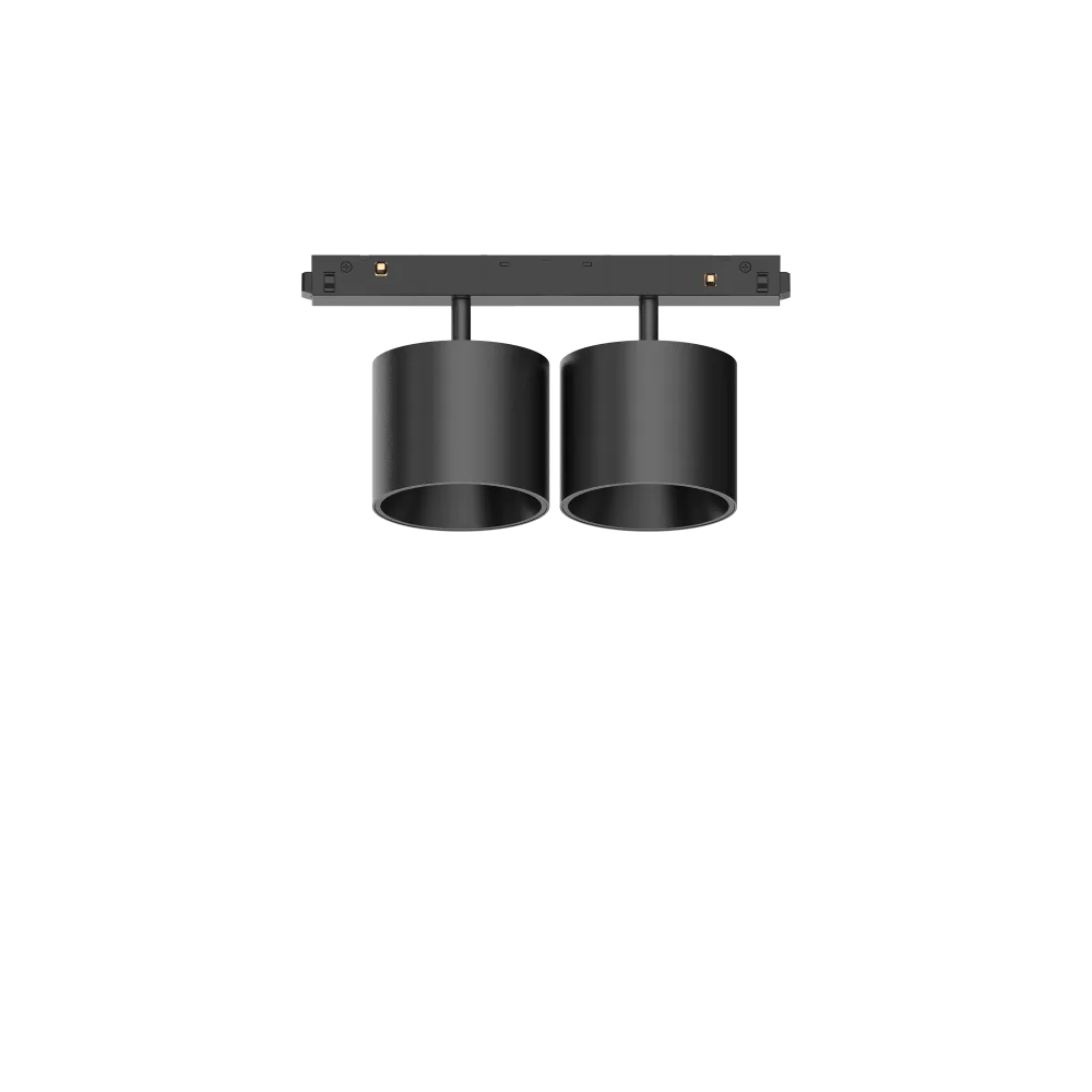 EGO TRACK DOUBLE BIG 20W 3000K ON-OFF BK