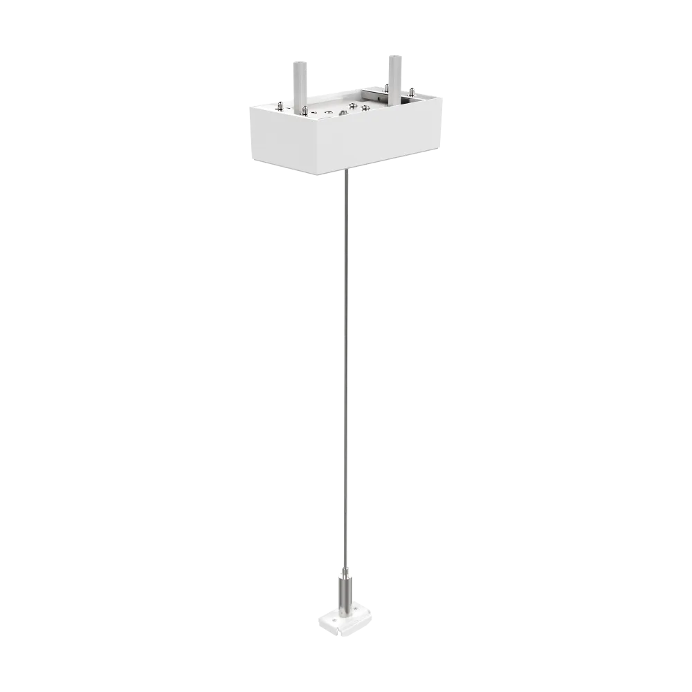EGO KIT SINGLE STEEL CABLE 2 MT + CEILING CUP WH