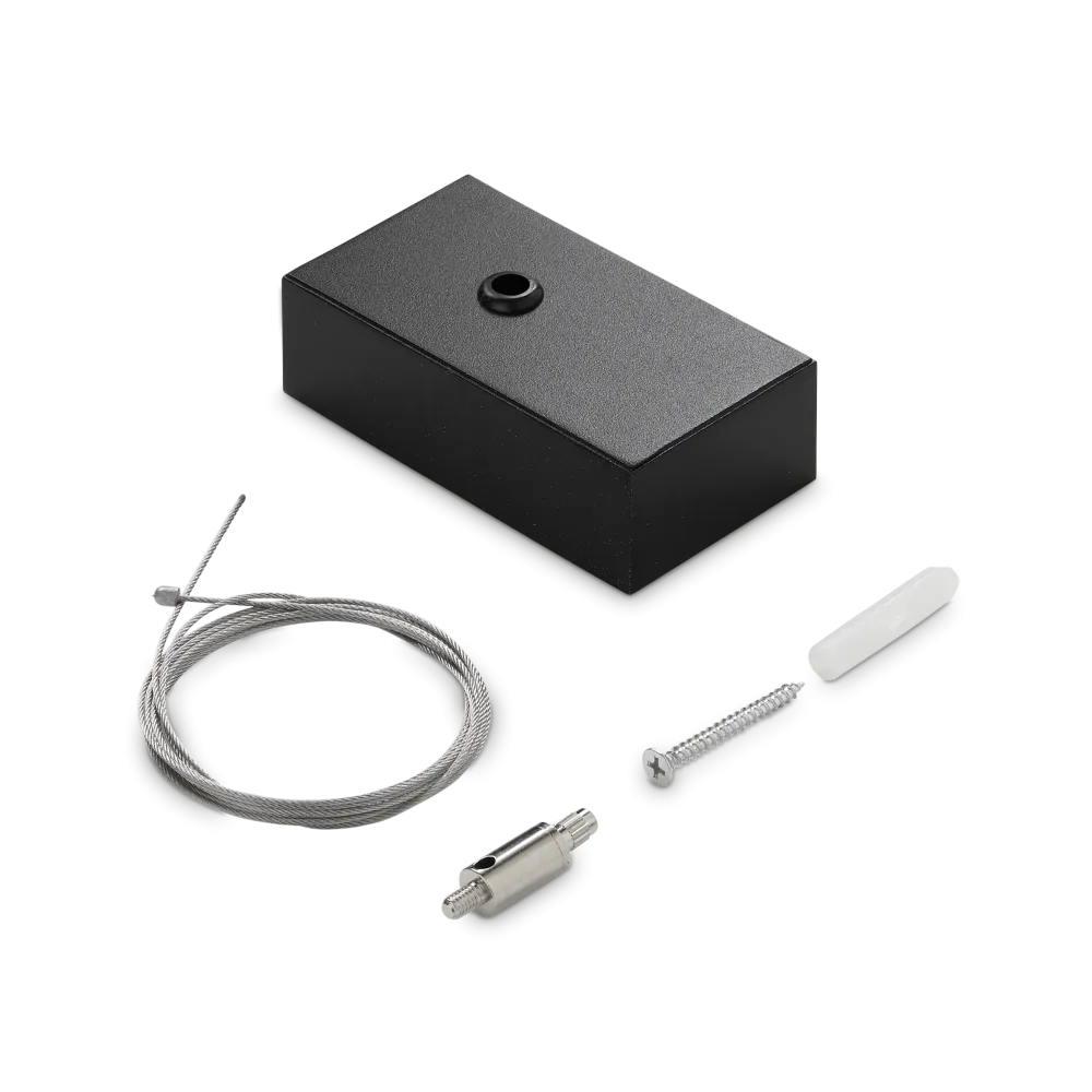 STEEL KIT SINGLE STEEL CABLE 2 MT + BK CEILING CUP