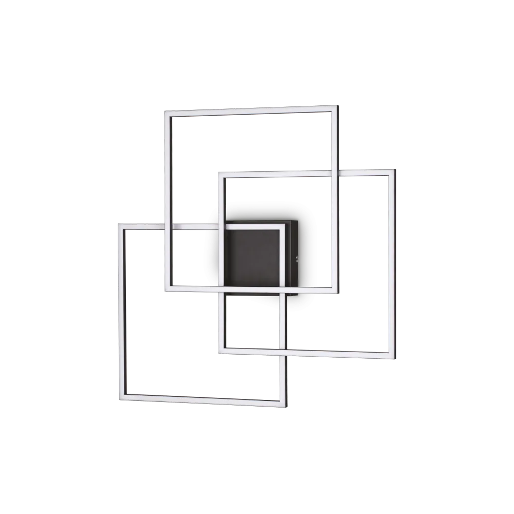 FRAME PL QUADRATO NERO 3000K