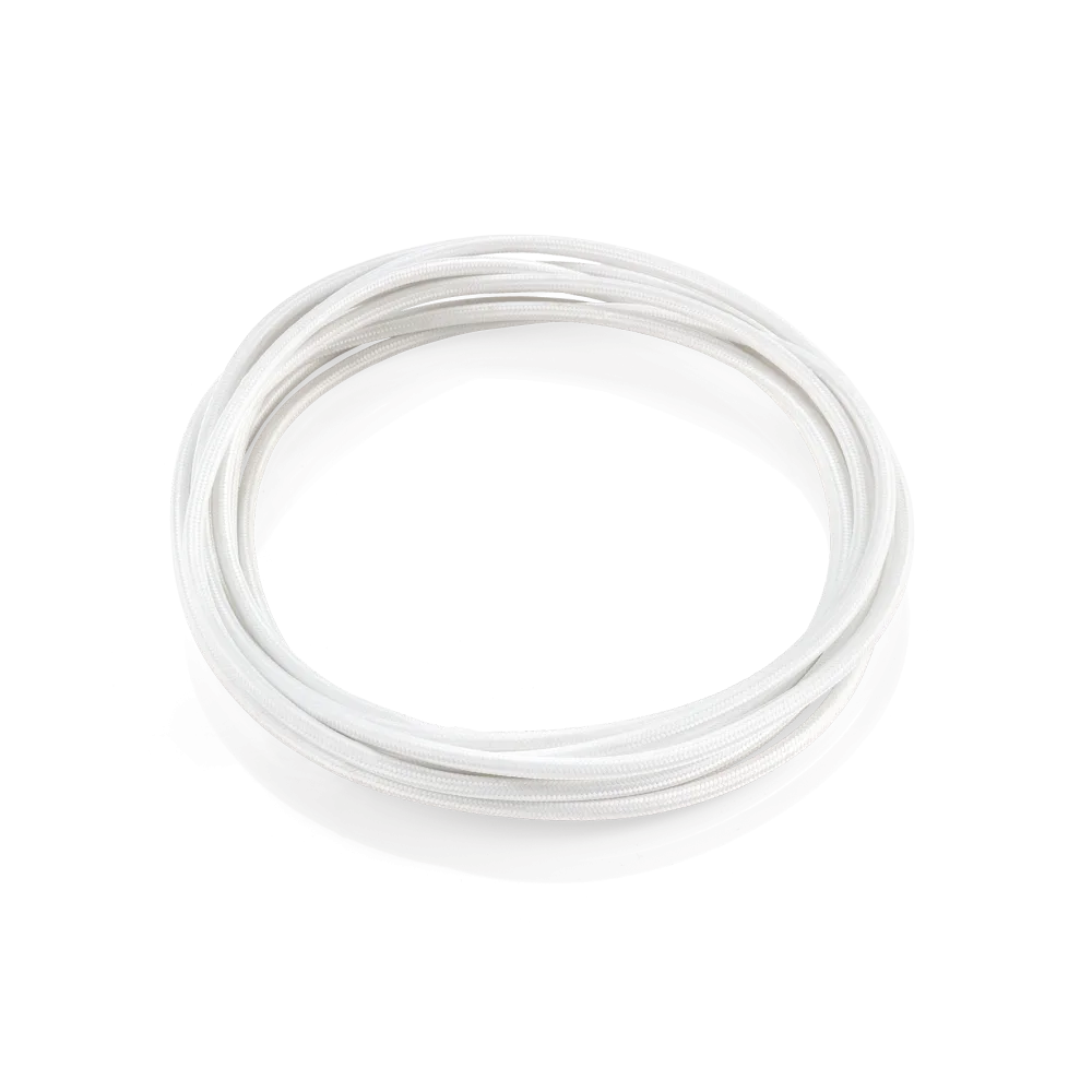 CAVO TESSUTO 10M BIANCO