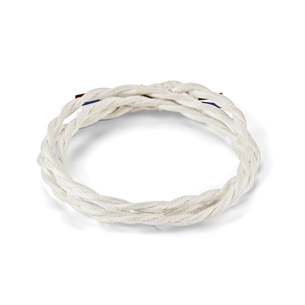 CAVO TESSUTO INTRECCIATO 10M BIANCO