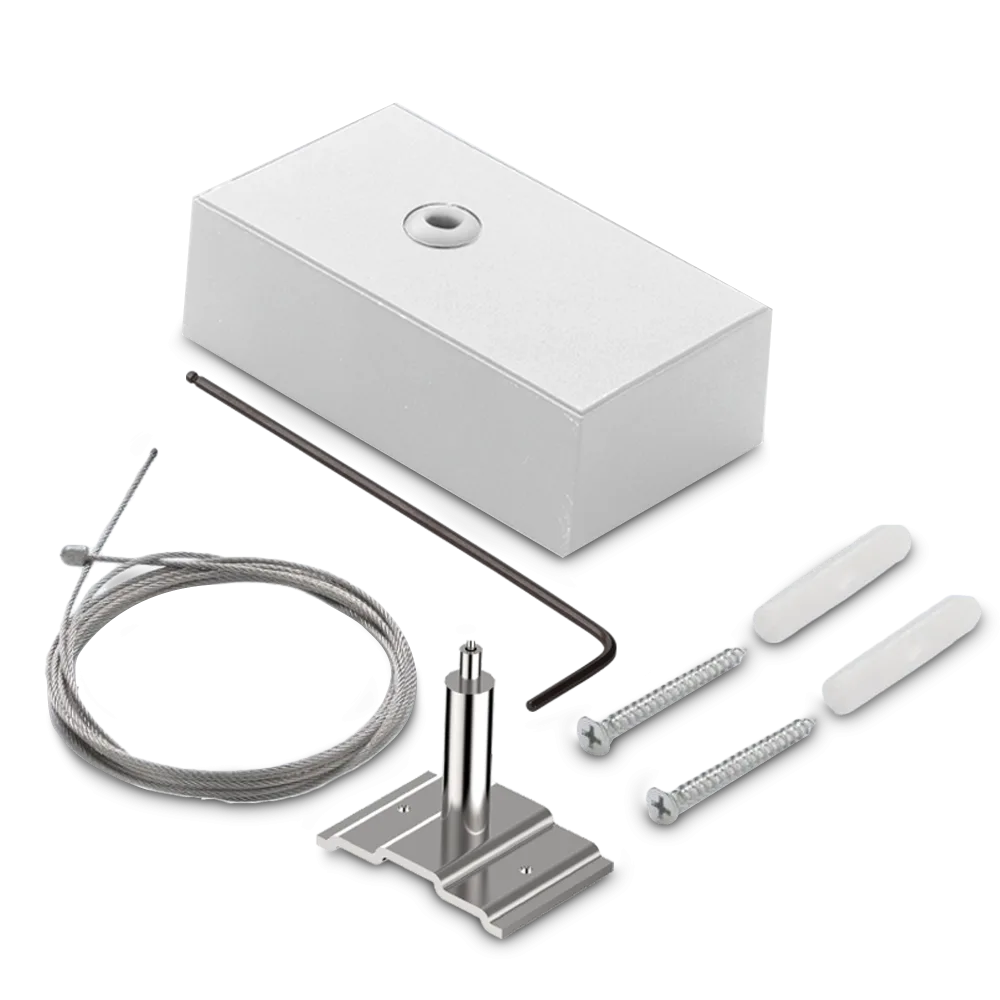 FLUO ROSONE CON KIT SOSPENSIONE 5 MT BIANCO