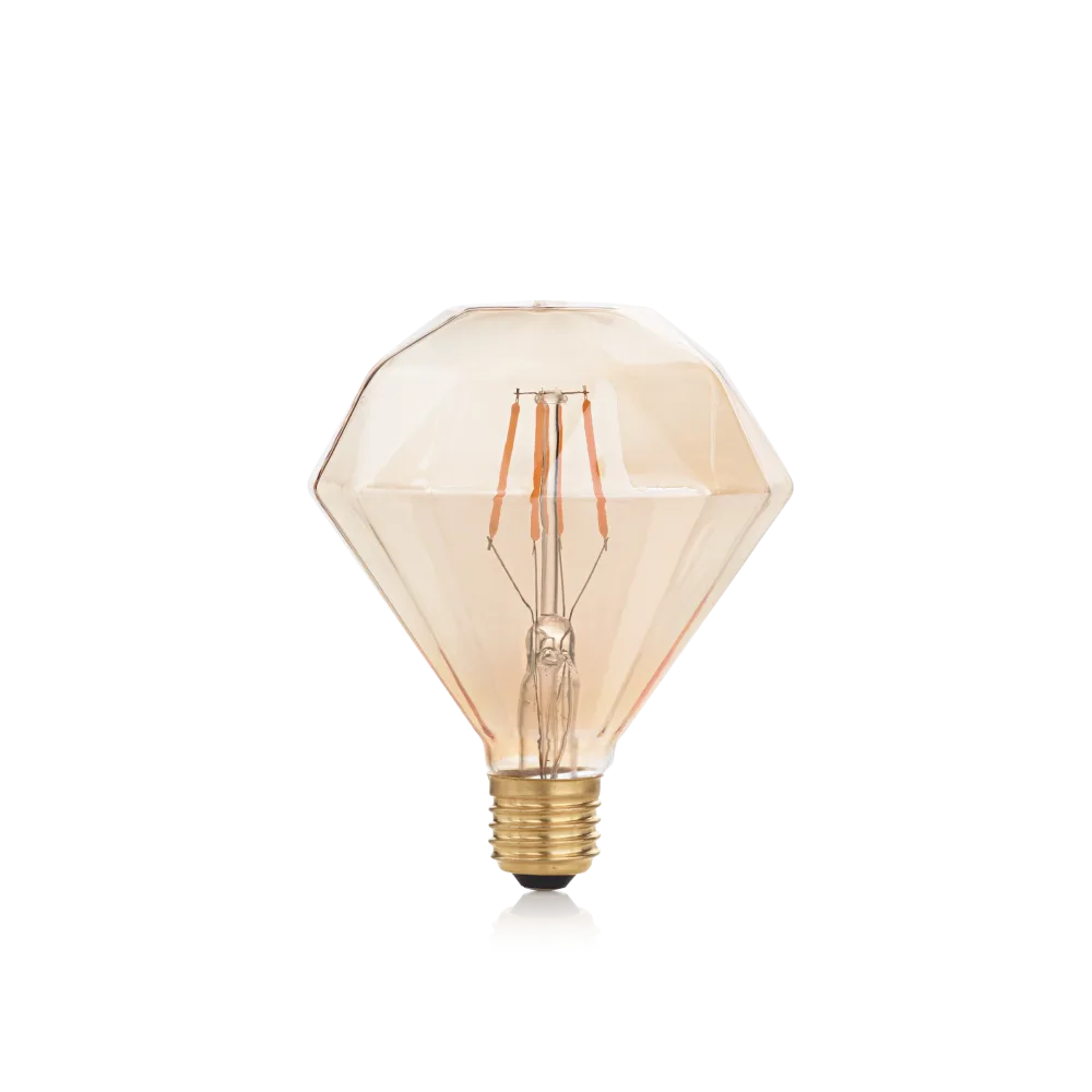 201269 WEB001 E27 DIAMOND 4 W 1800 K AMBRA