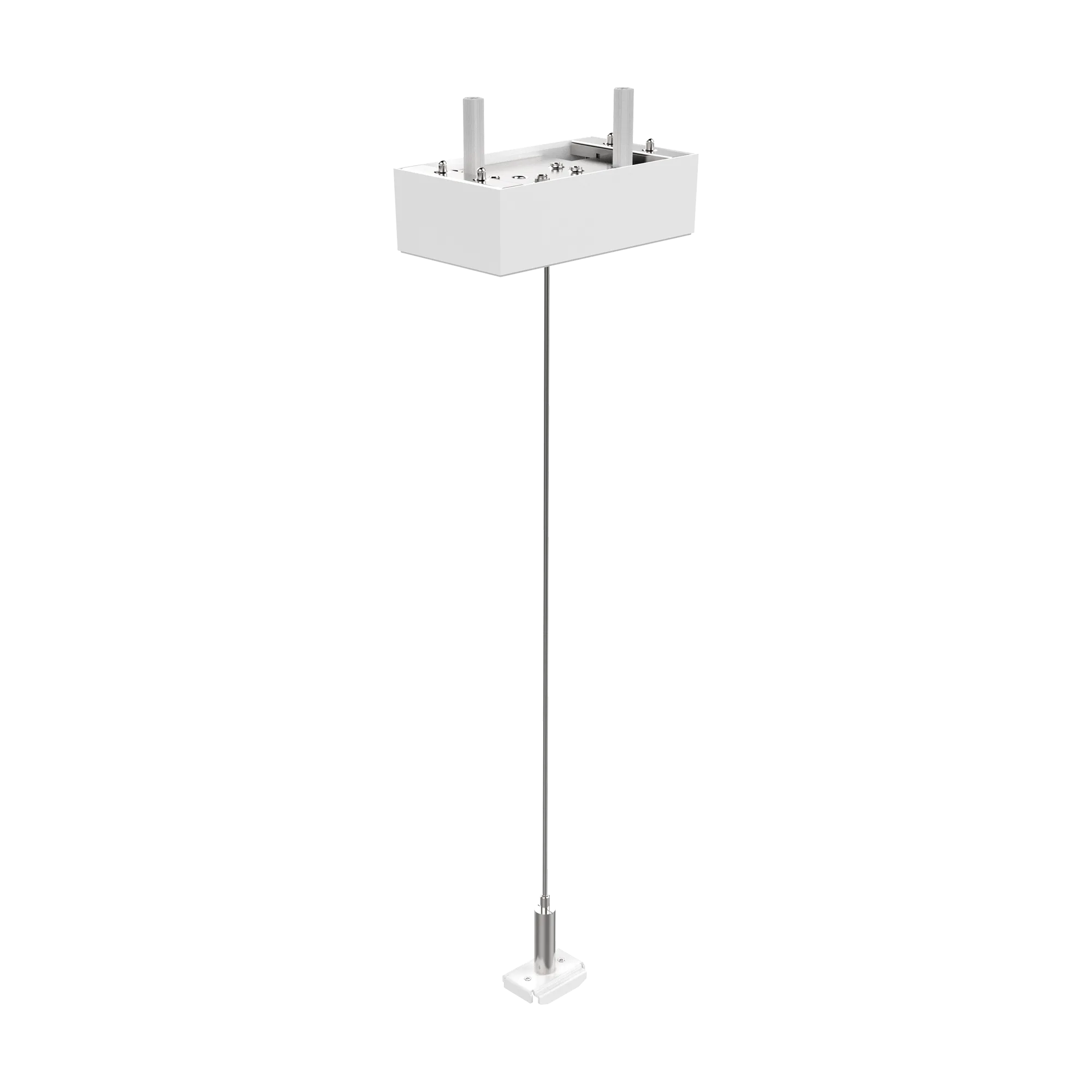 EGO KIT SINGLE STEEL CABLE 2 MT + CEILING CUP WH