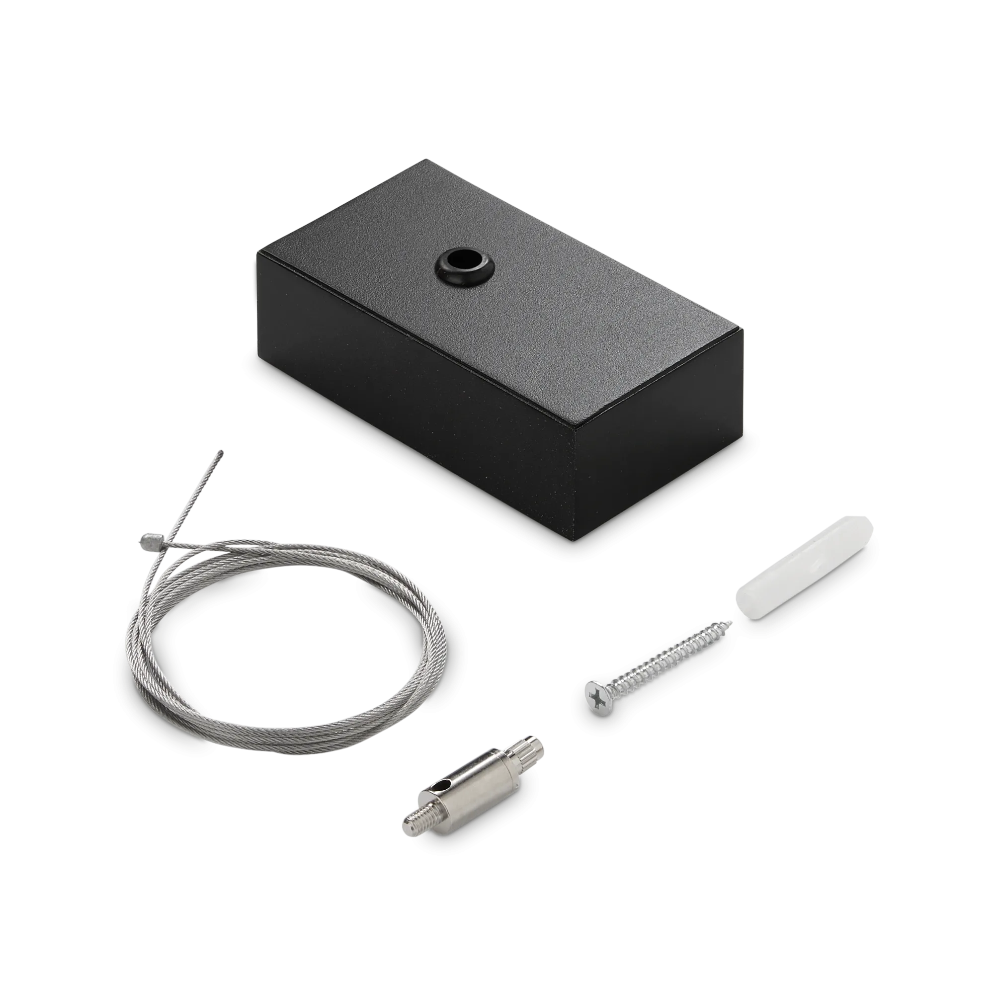 STEEL KIT SINGLE STEEL CABLE 2 MT + BK CEILING CUP