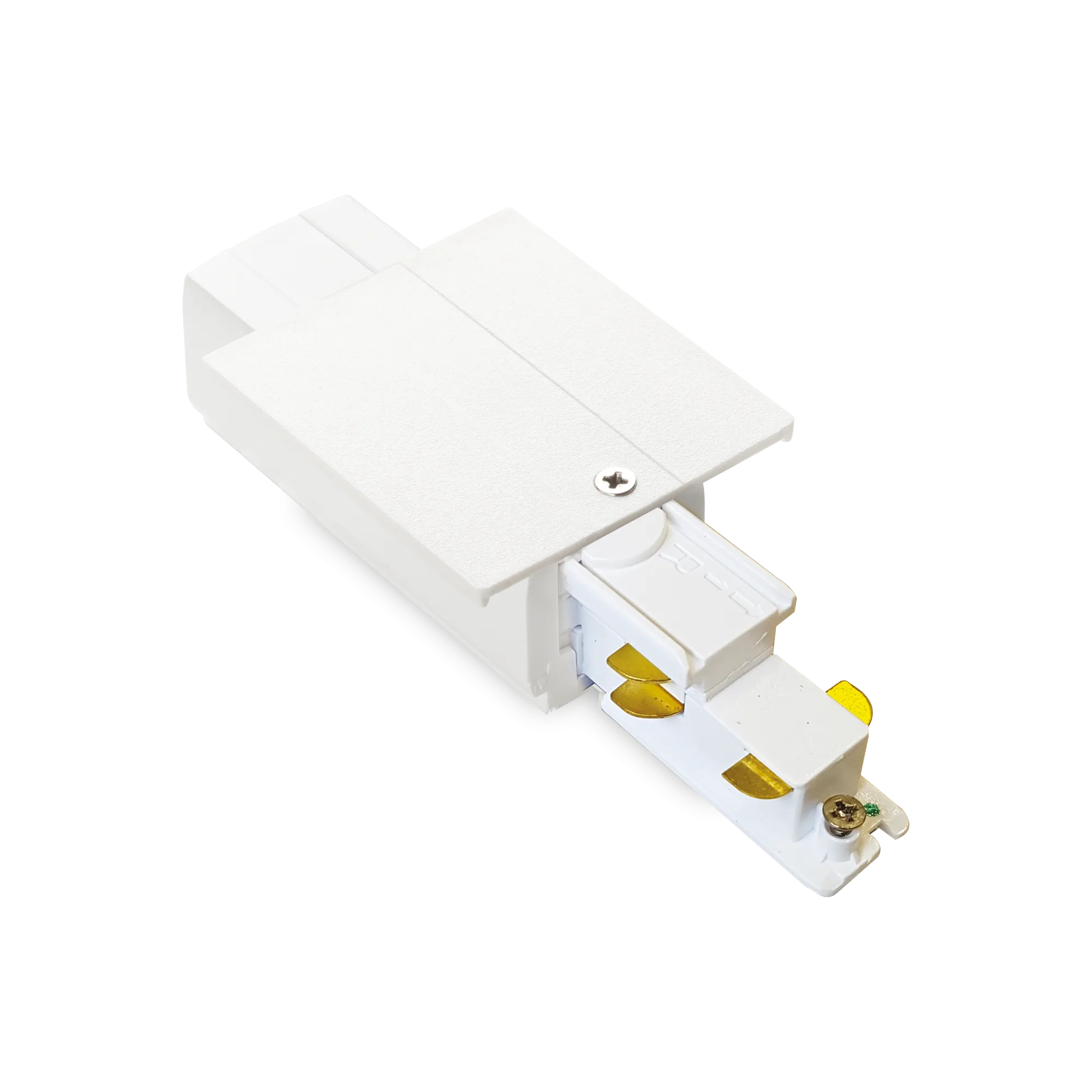LINK 3-PH TRIM MAIN CONN END LEFT DALI 1-10V WH