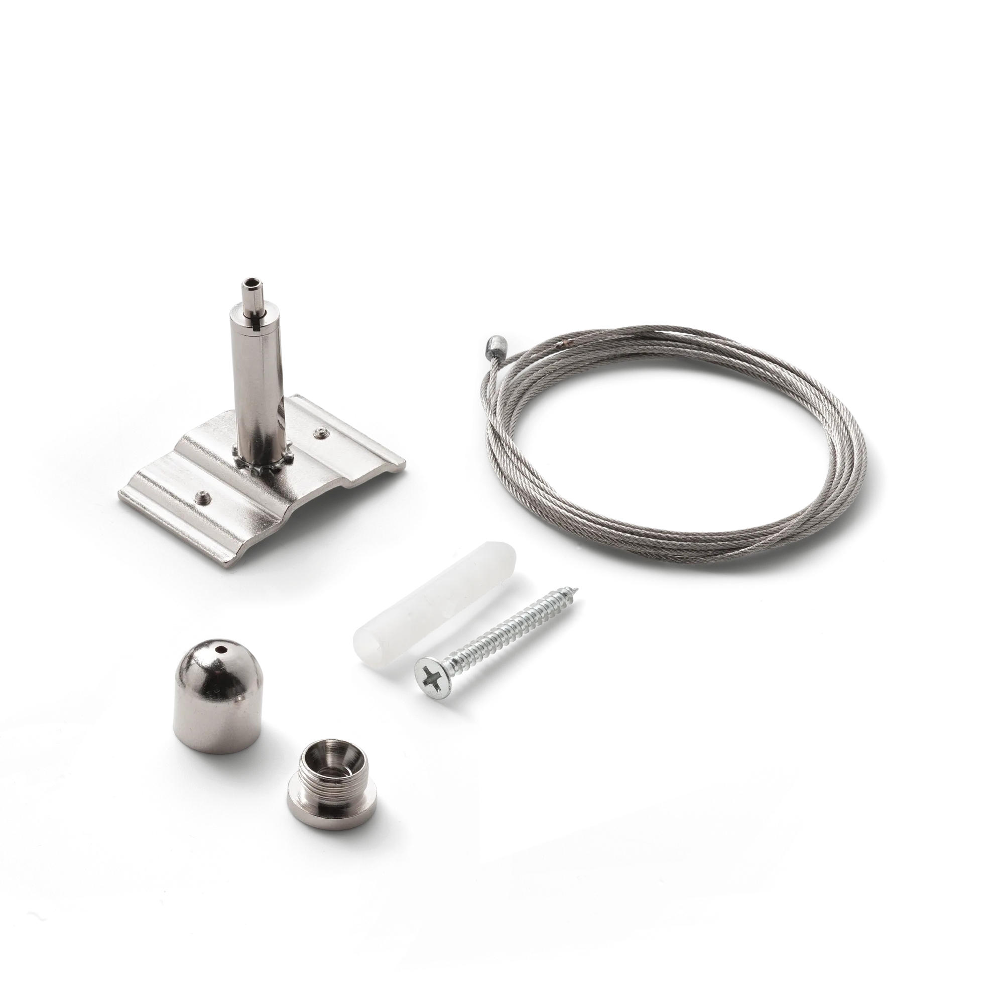 FLUO KIT SINGLE STEEL CABLE 2 MT