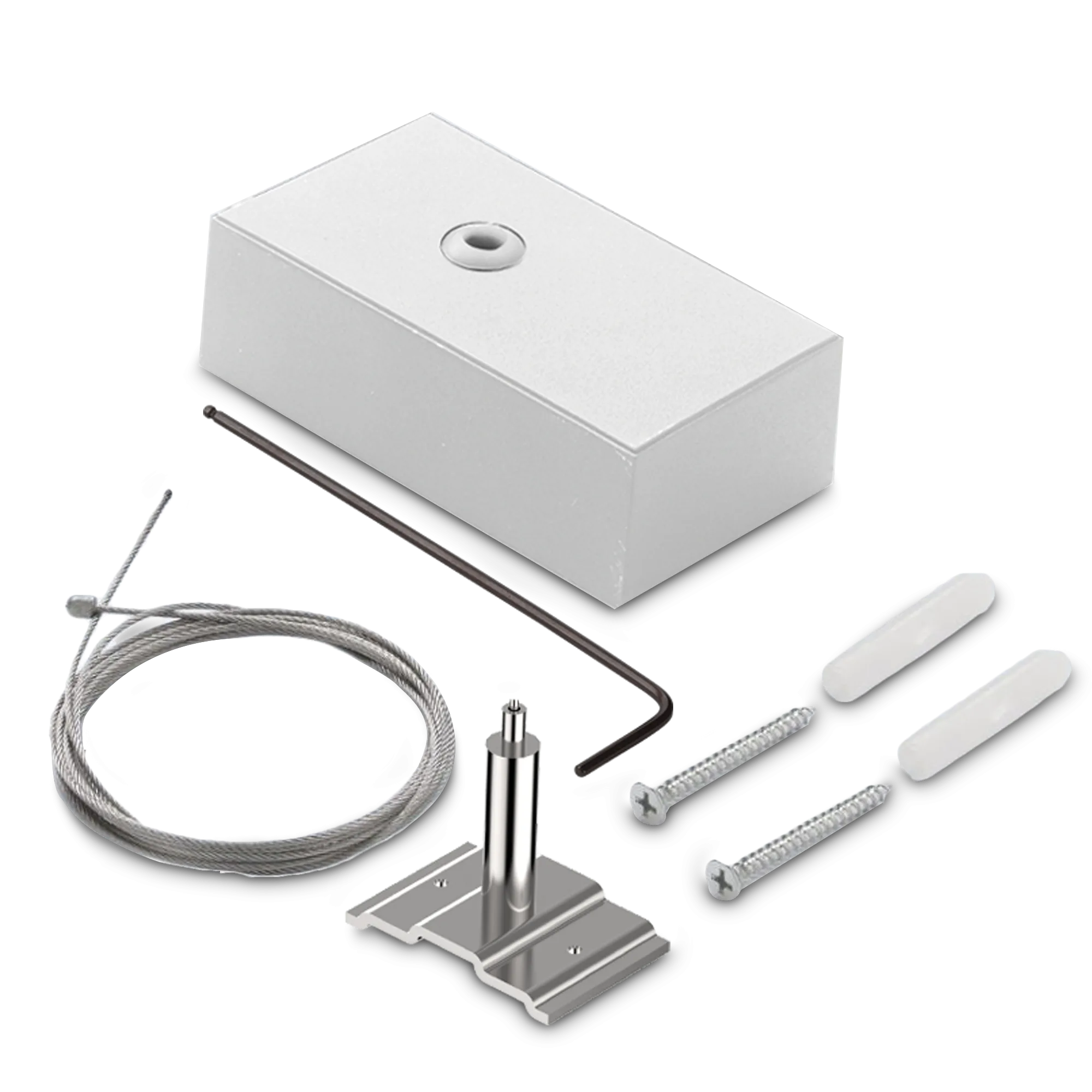 FLUO ROSONE CON KIT SOSPENSIONE 2 MT BIANCO